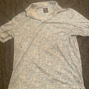 Paisley Blue Donald Ross Polo